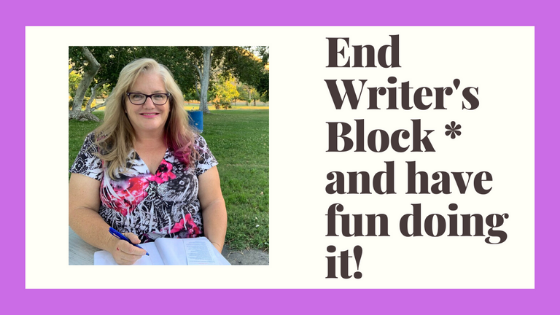 Julie JordanScott is ready to teach about ending writer's block and even having fun while doing it. There is even a video to watch with the same image on it!